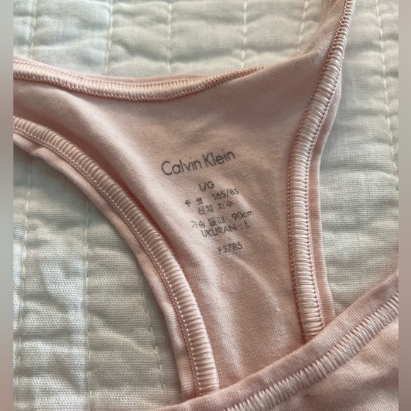 Calvin Klein Racerback Bralette Light Pink - Picture 7 of 8